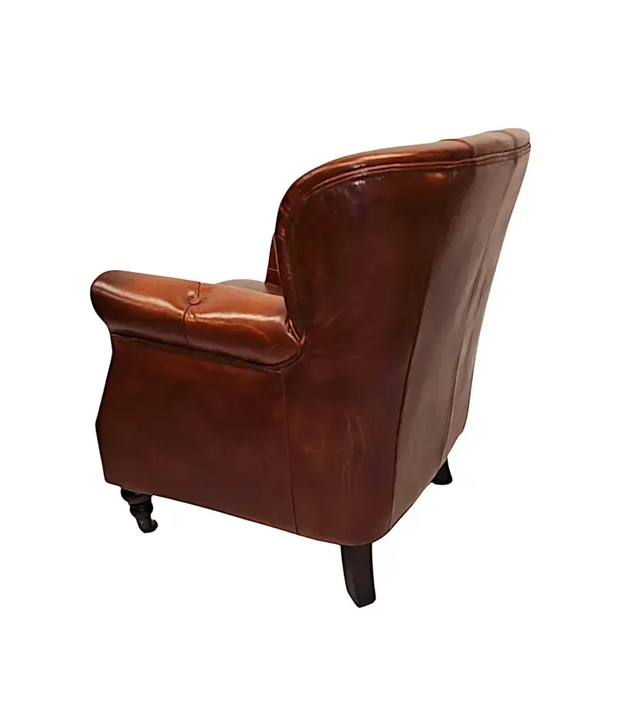 photo furniture A Stunning Leather Armchair In The Victorian Manner