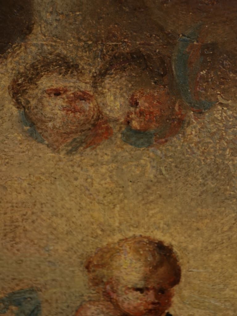 photo vinterior Fine Pair Of 18th Century French Religious Devotional Oil Paintings