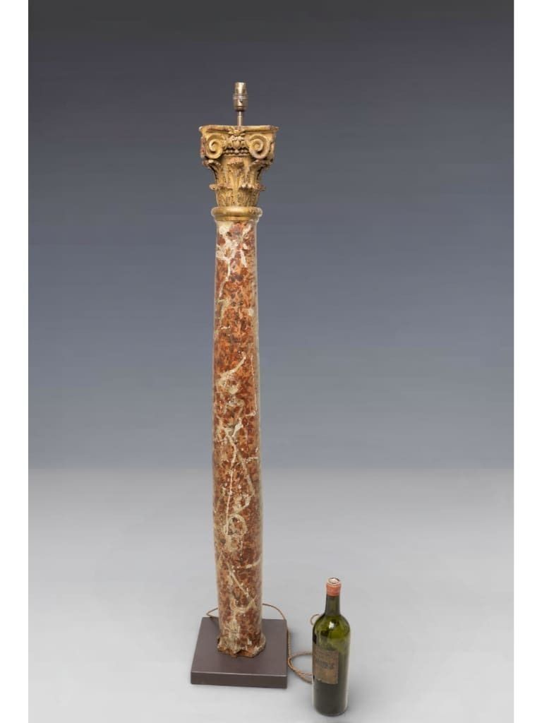 A Fine Pair Of Neoclassical Floor Standing Corinthian Column Lamps photo Lighting
