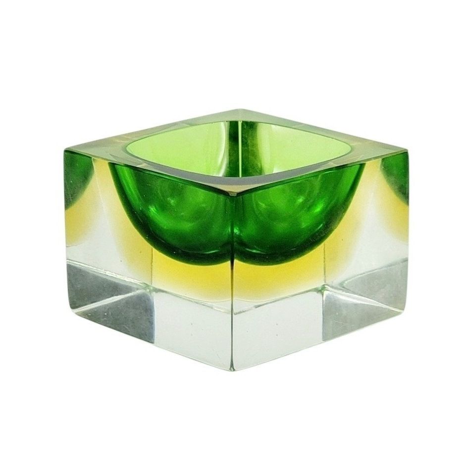 Mid Century Sommerso Murano Glass Catchall By Flavio Poli For Seguso Vetri D'arte, Italy, 1970s