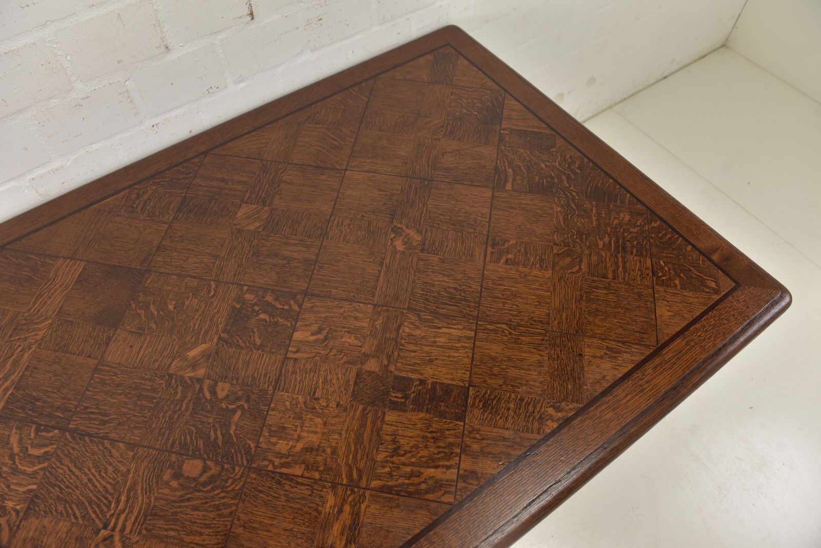 Antique! Restored Solid Oak Dining Table, 148 X 105 Cm, Gründerzeit/Historicism Style photo 1294.0