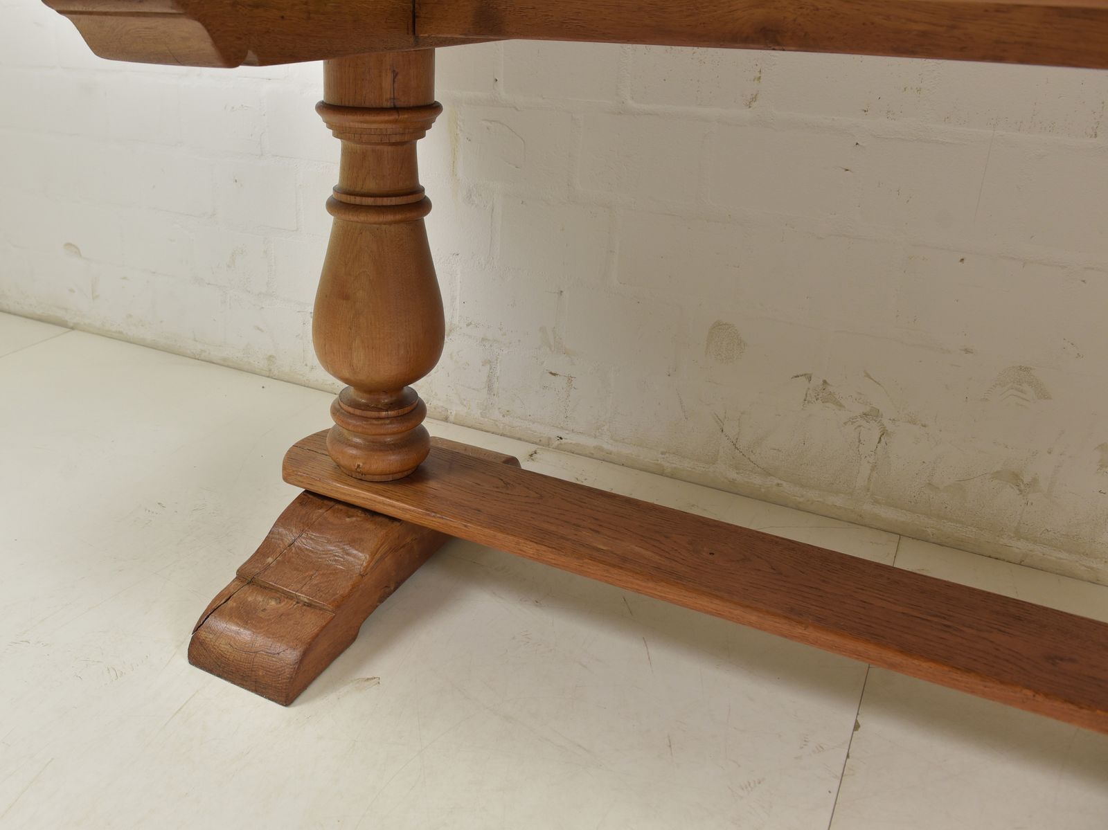Antique! Restored Dining Table, 180 X 84 Cm, Farmhouse Table, Monastery Table, Solid Oak photo vinterior