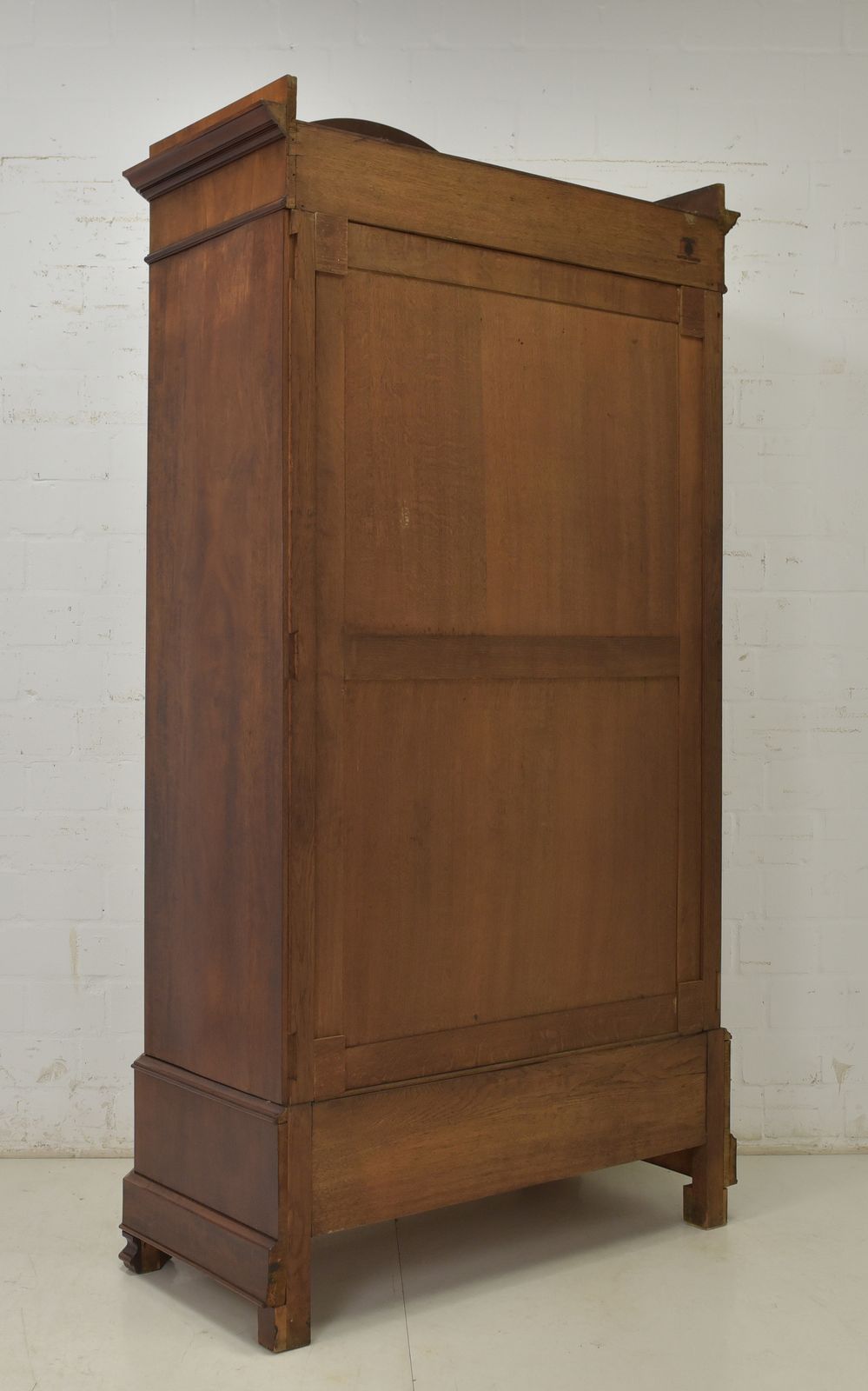 1659.0 Antique! Single Door Wardrobe, Restored Mahogany, Louis Philippe Style, Hall Wardrobe photo