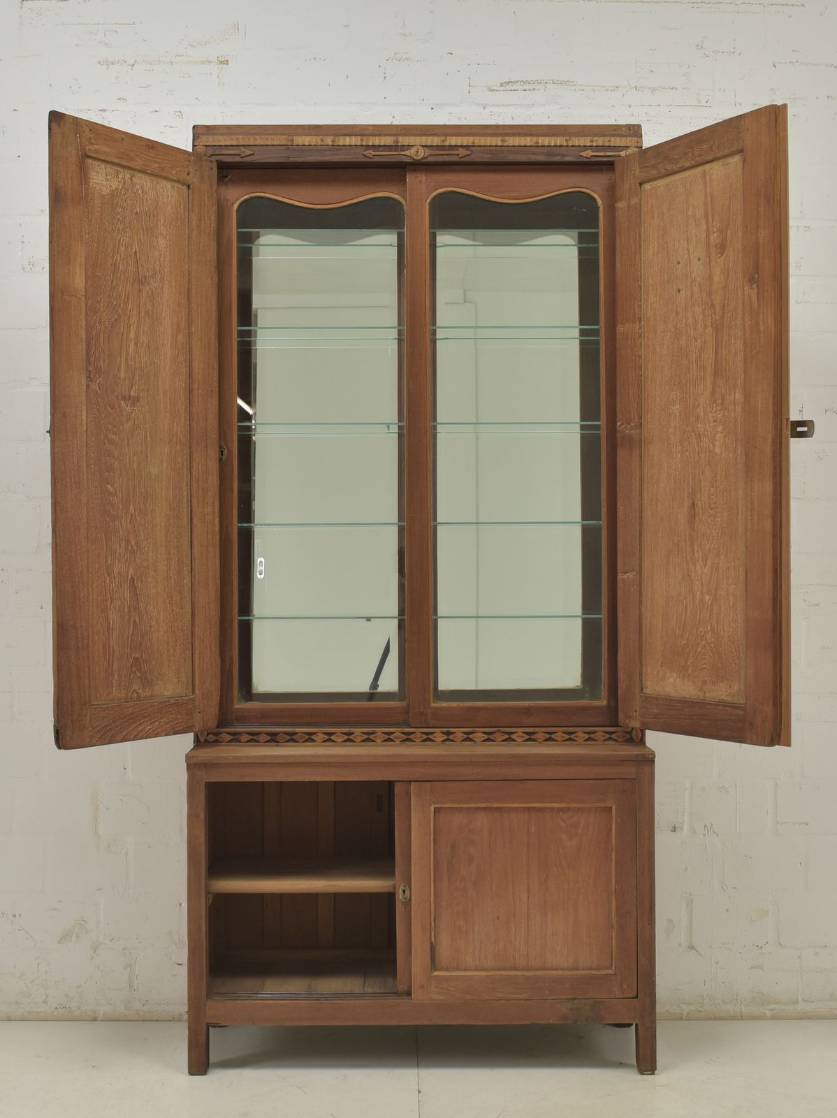 Antique! Narrow Art Deco Cabinet, Restored, Display Case, Collector's Cabinet, 2 Of 2 photo for sale