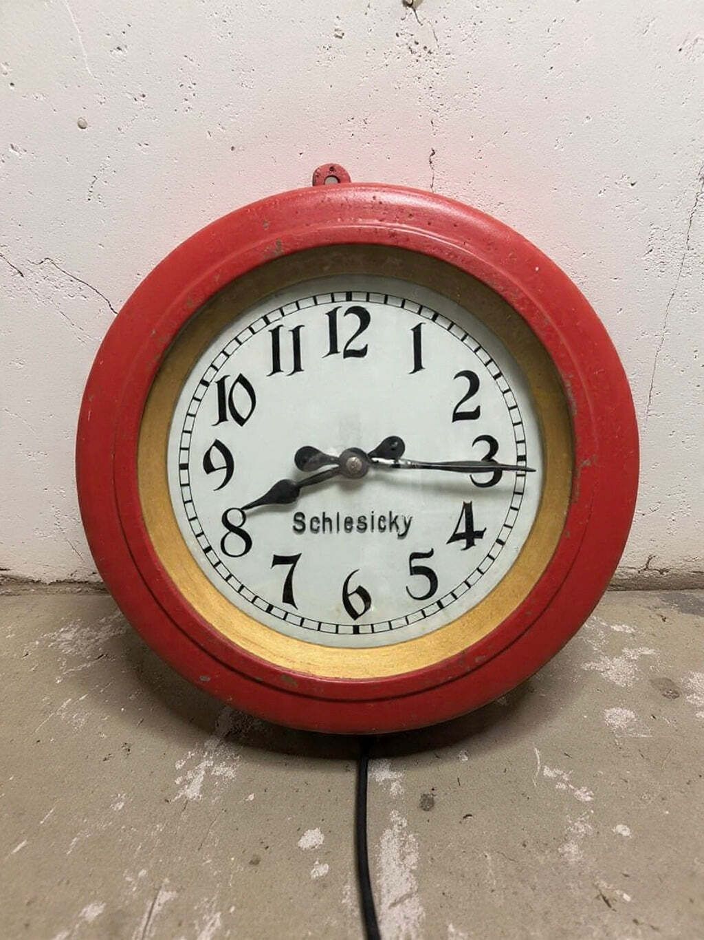 Early 1900s Ctw Shop Clock From Renowned Watchmaker & Dealer F.Schlesicky photo furniture