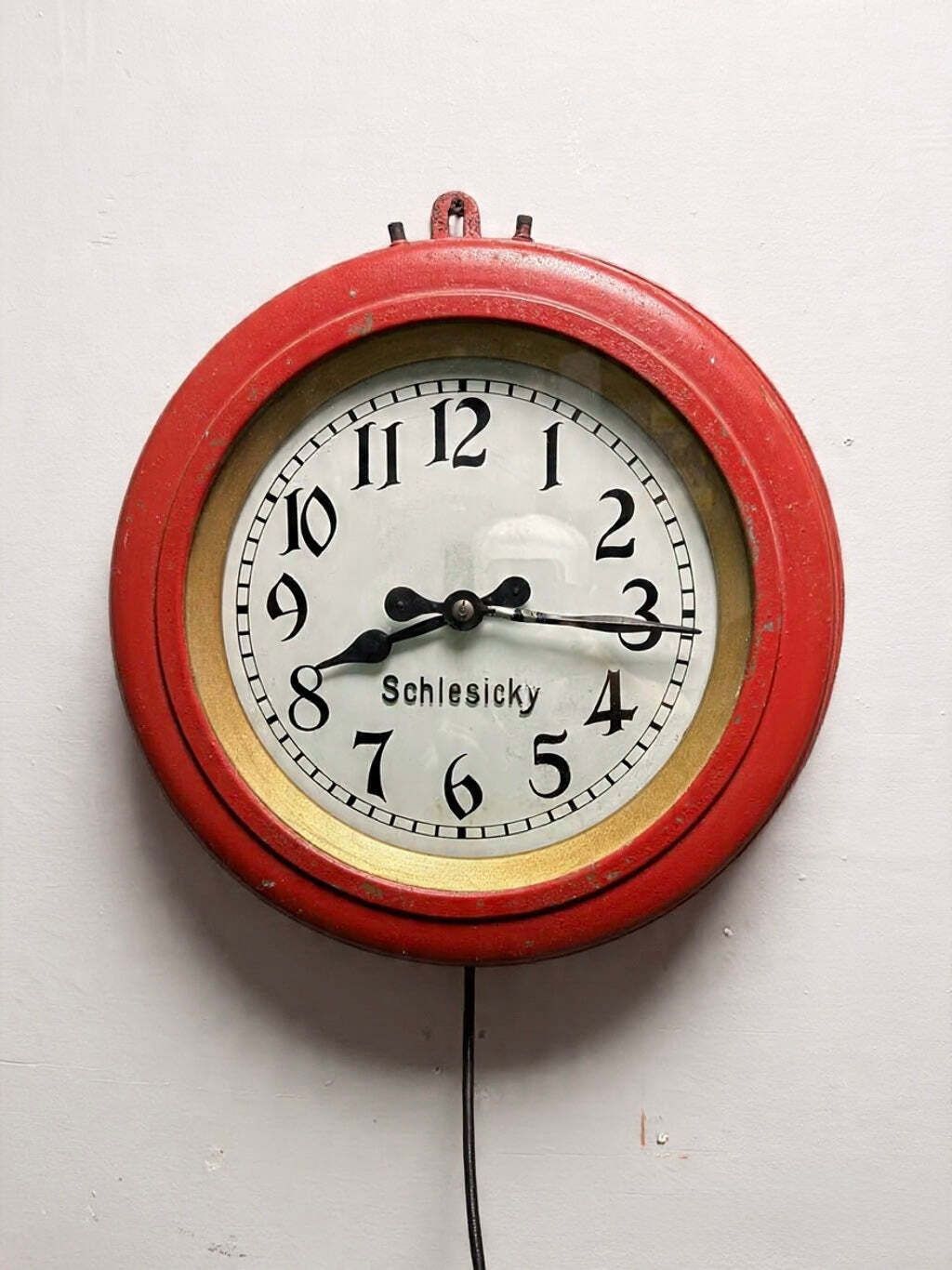 Early 1900s Ctw Shop Clock From Renowned Watchmaker & Dealer F.Schlesicky photo for sale
