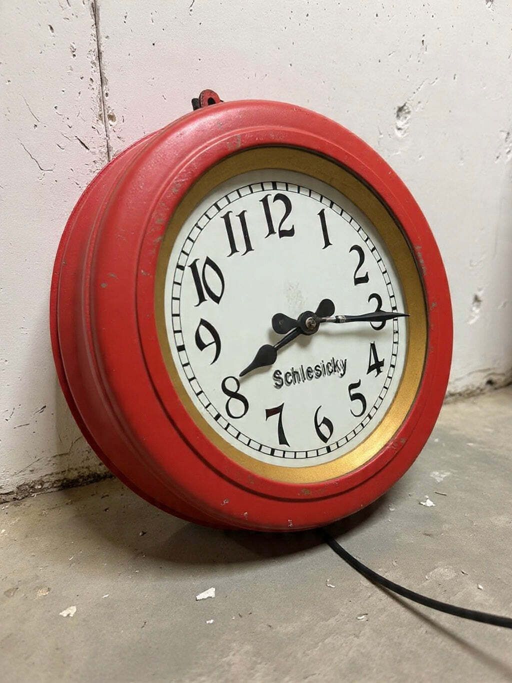 Early 1900s Ctw Shop Clock From Renowned Watchmaker & Dealer F.Schlesicky photo 495.0