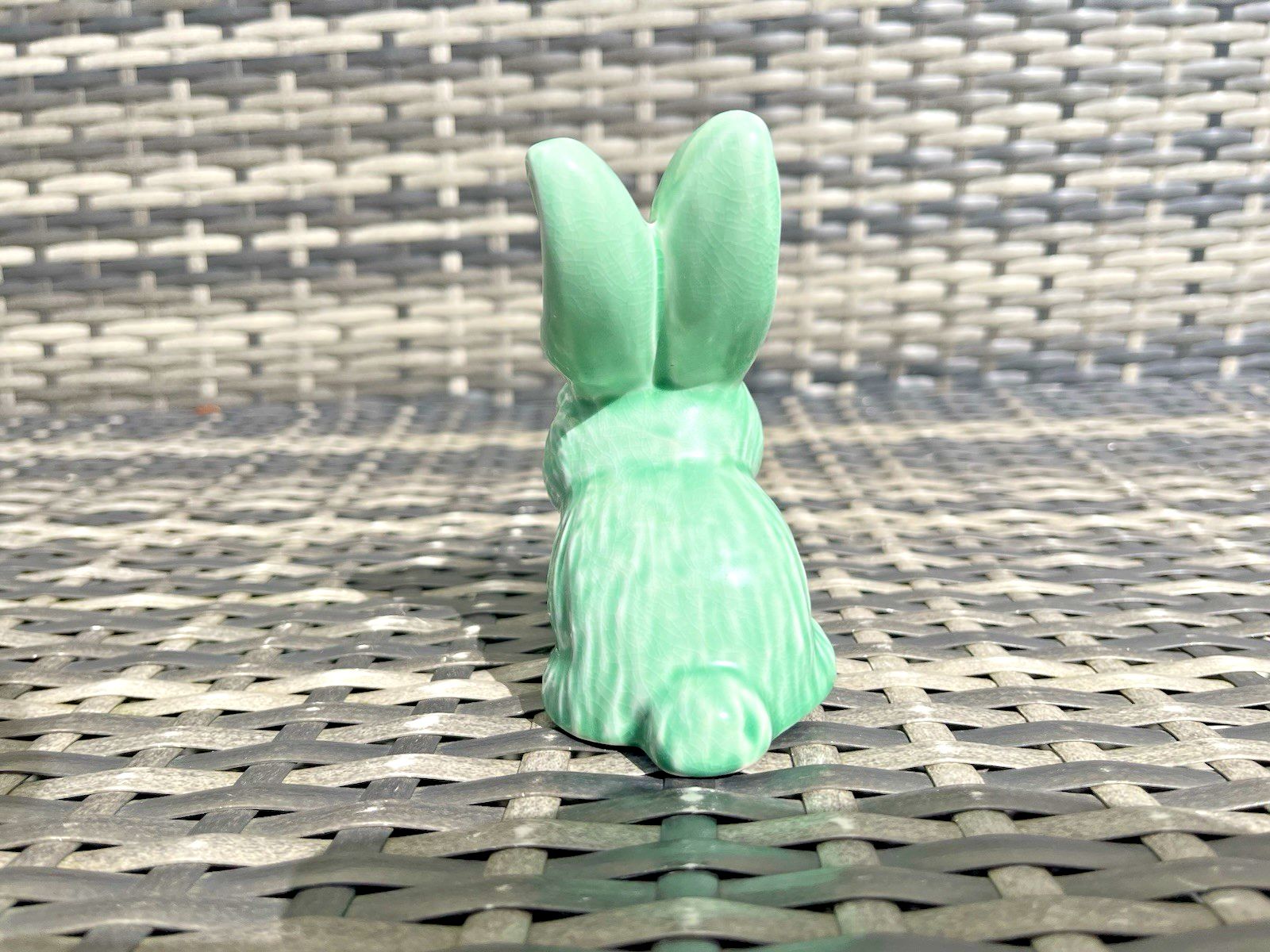 Rare Green Art Deco Pomander Pot Pourri Snub Nosed Bunny Rabbit Sylvac 990 ? photo buy