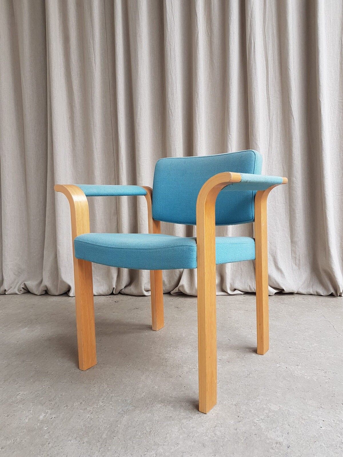 Vtg Late Mid Century Armchair Side Chair By Magnus Olesen Modernist Retro R123 photo vintage