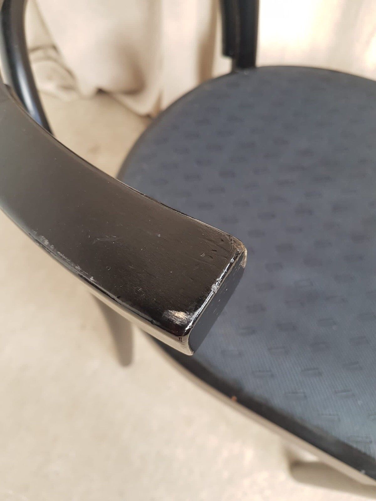 photo vinterior Vtg Late Mid Century Thonet Style Armchair Side Occasional Desk Chair Retro R279