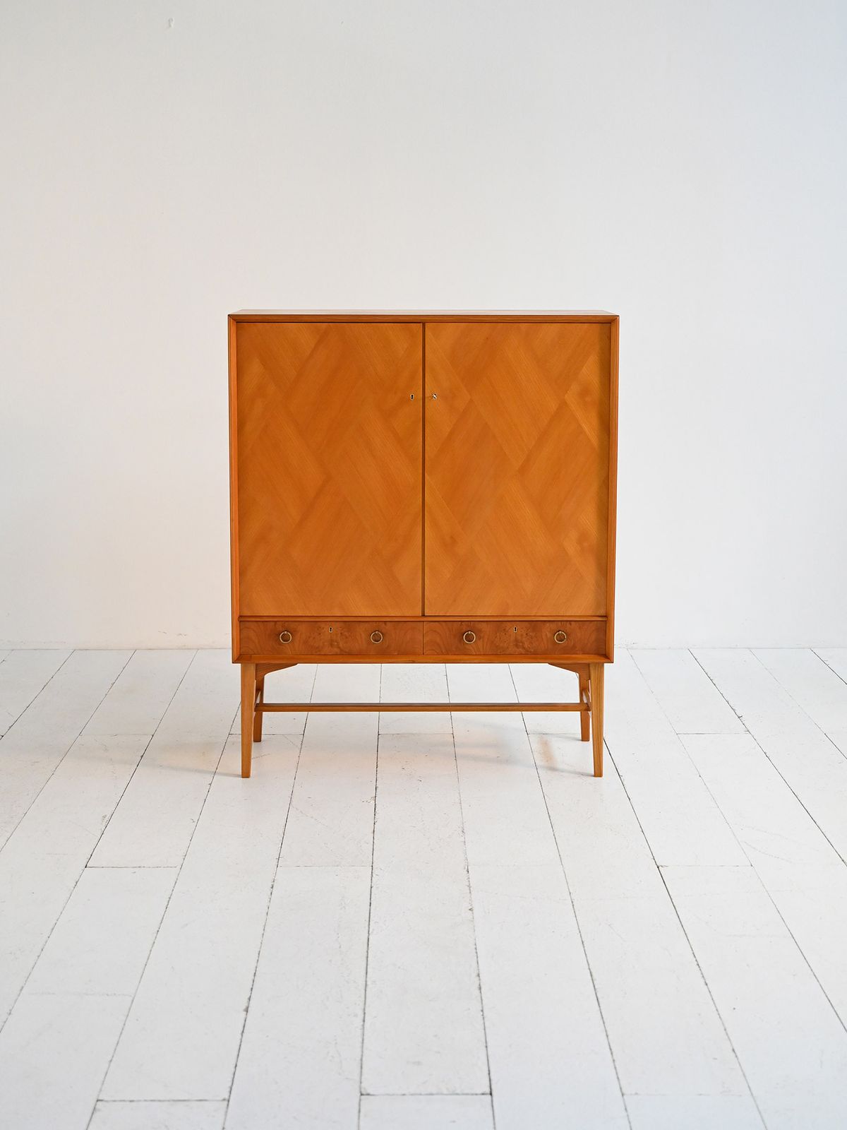 Elm And Burl Cabinet By Ab Seffle Möbelfabrik, 1950s photo furniture