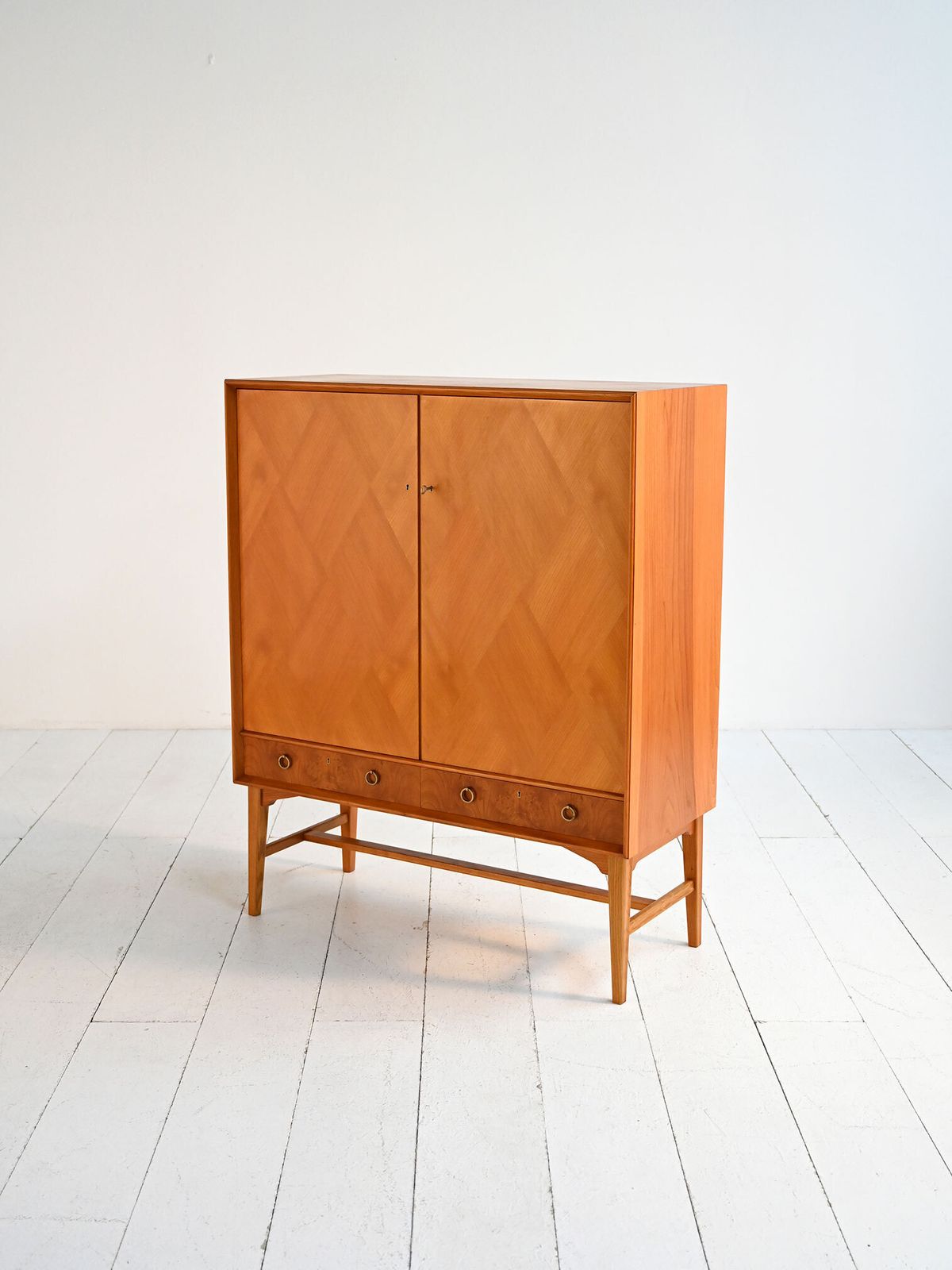 Elm And Burl Cabinet By Ab Seffle Möbelfabrik, 1950s photo 1690.0