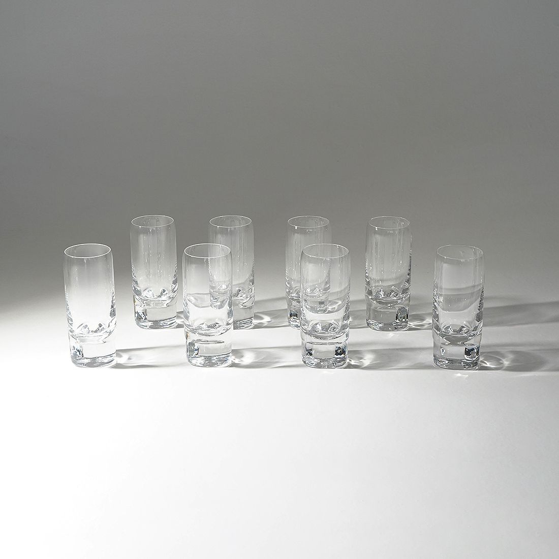 8 “Pitagora Highball” Glasses By Marco Zanuso For Arnolfo Di Cambio, 1970s photo vinterior