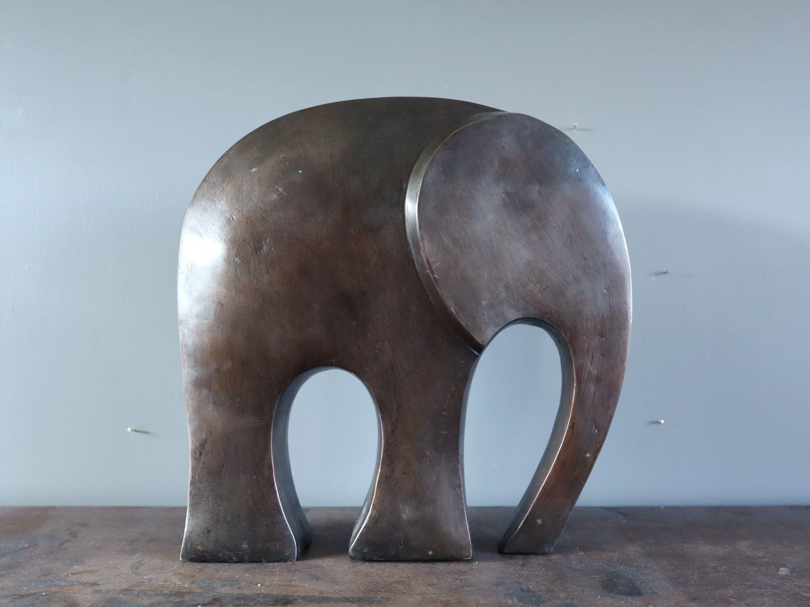 Elephant  Oil Painting, Early 20th Century