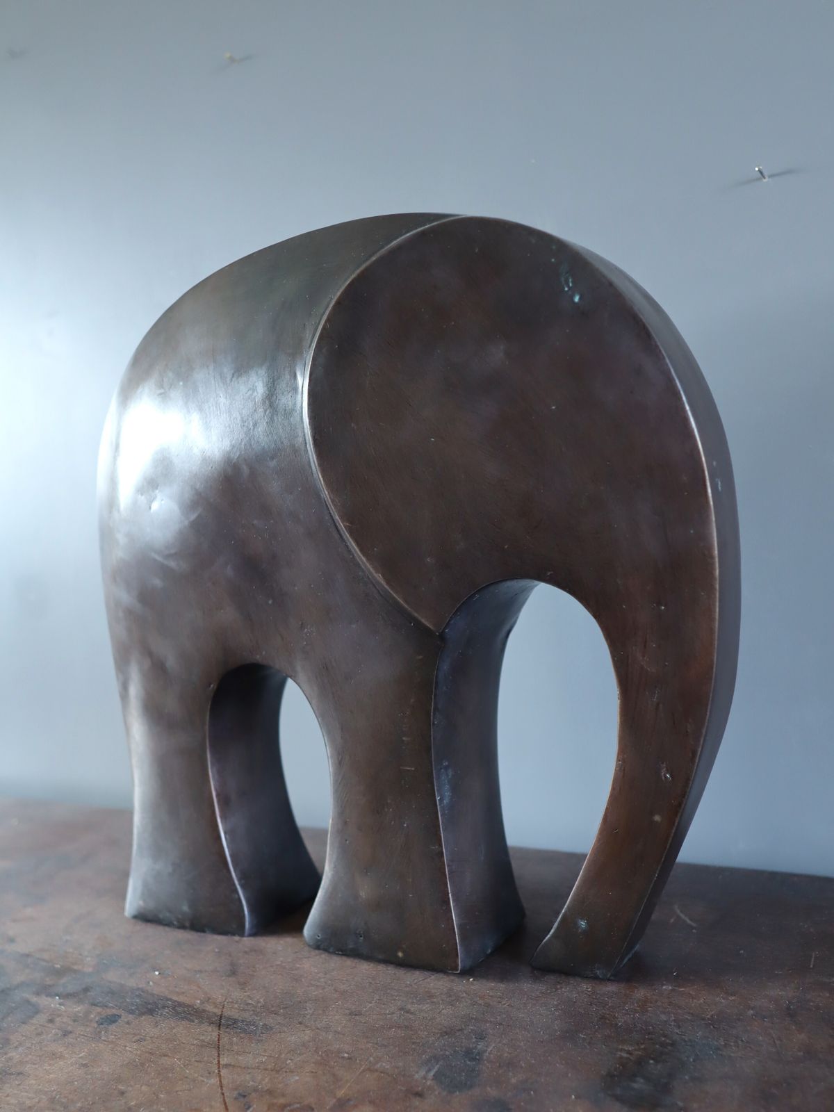 Elephant  Oil Painting, Early 20th Century photo for sale