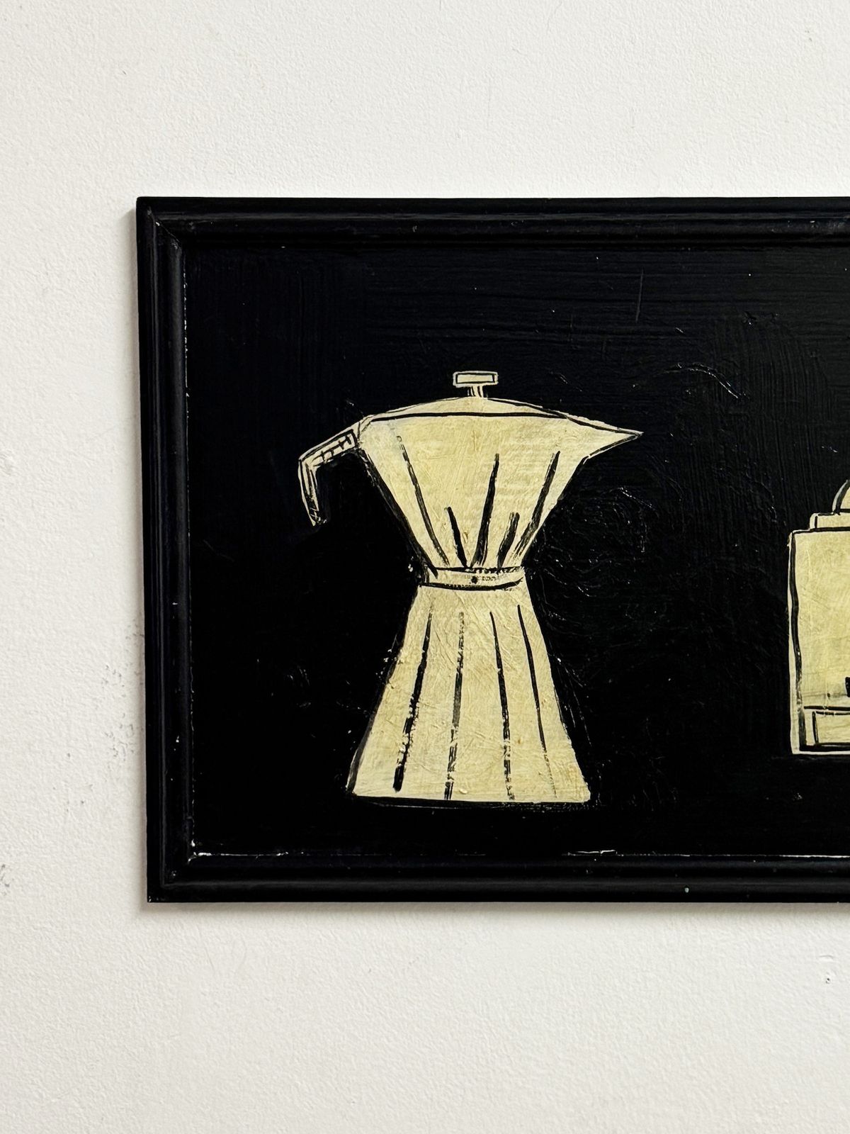 Fenella Smith Original Signed Vintage Artwork Black Coffee Kitchen Cafe Painting photo Art