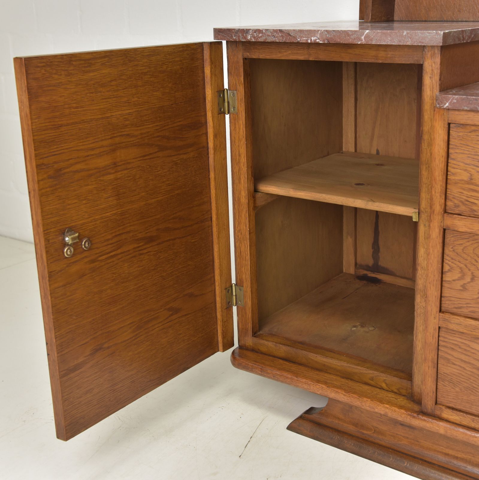 Antique! Restored Art Deco Mirrored Chest Of Drawers, Circa 1940. Washstand/Dressing Table. photo Furniture