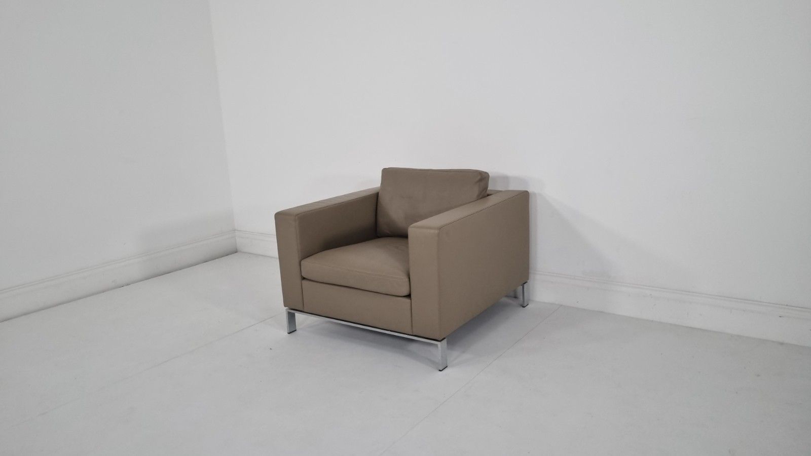 Walter Knoll 503 Armchair In Bamboo Leather Excellent Condition #9 photo 1320.0