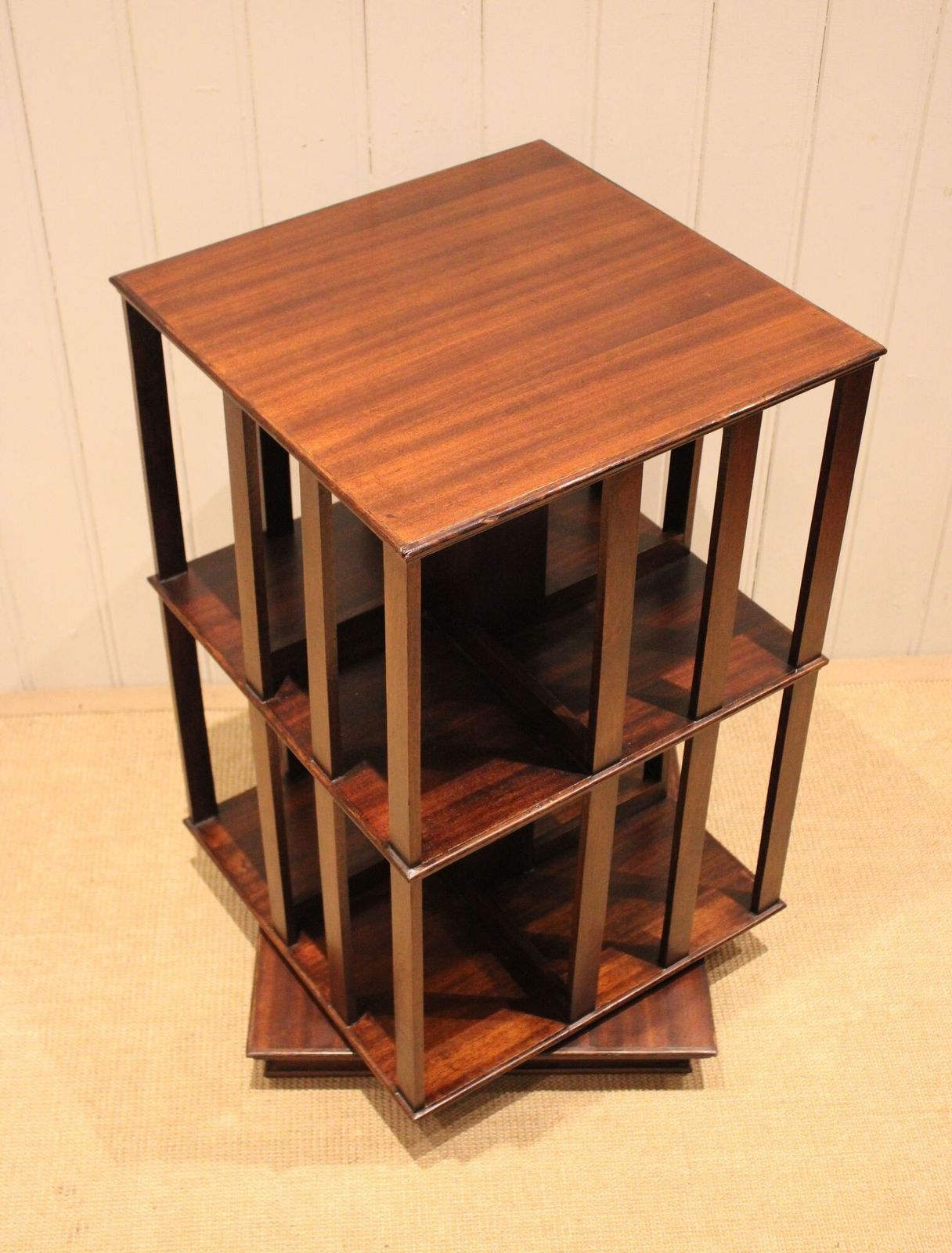 Mahogany Revolving Bookcase photo vintage