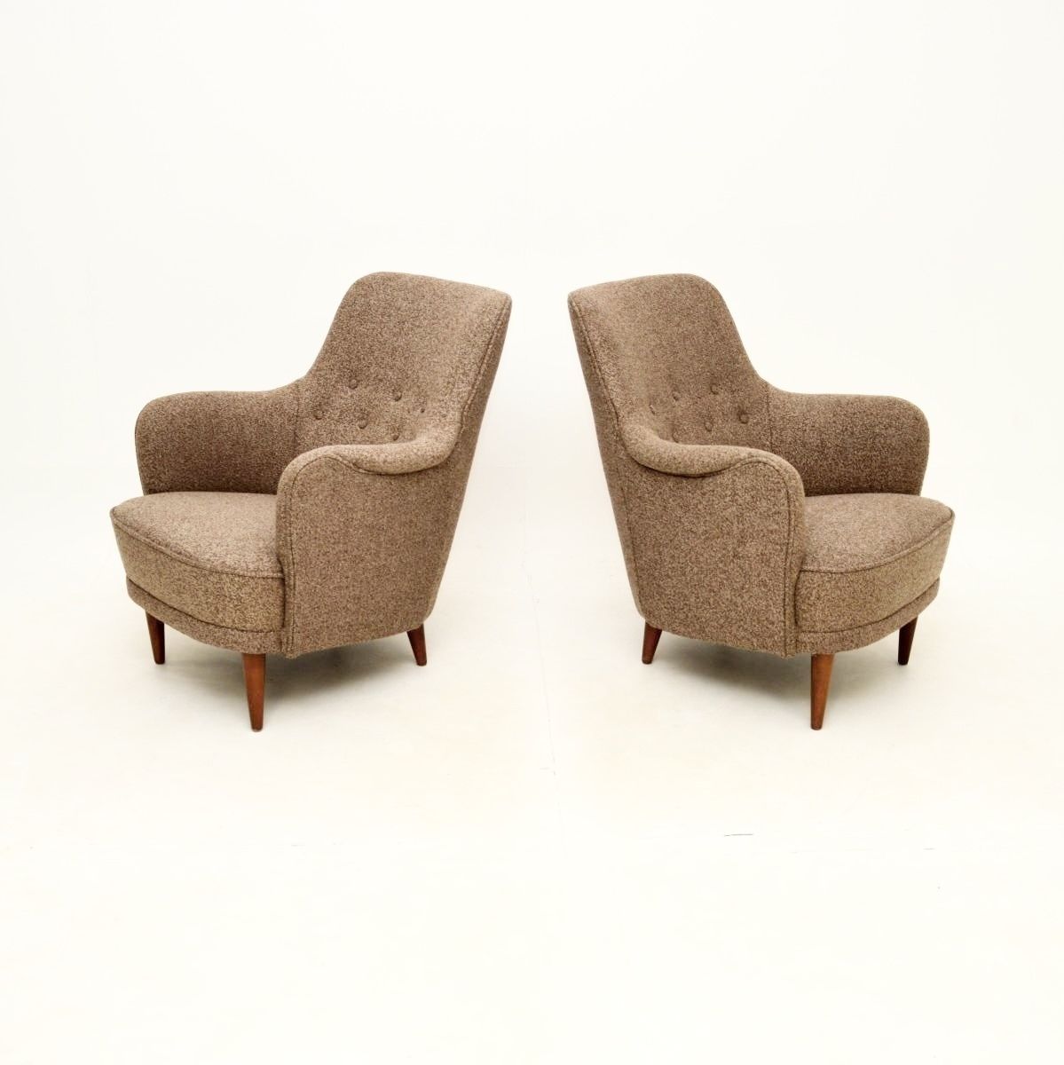 Pair Of Vintage Swedish Samsas Armchairs By Carl Malmsten photo furniture