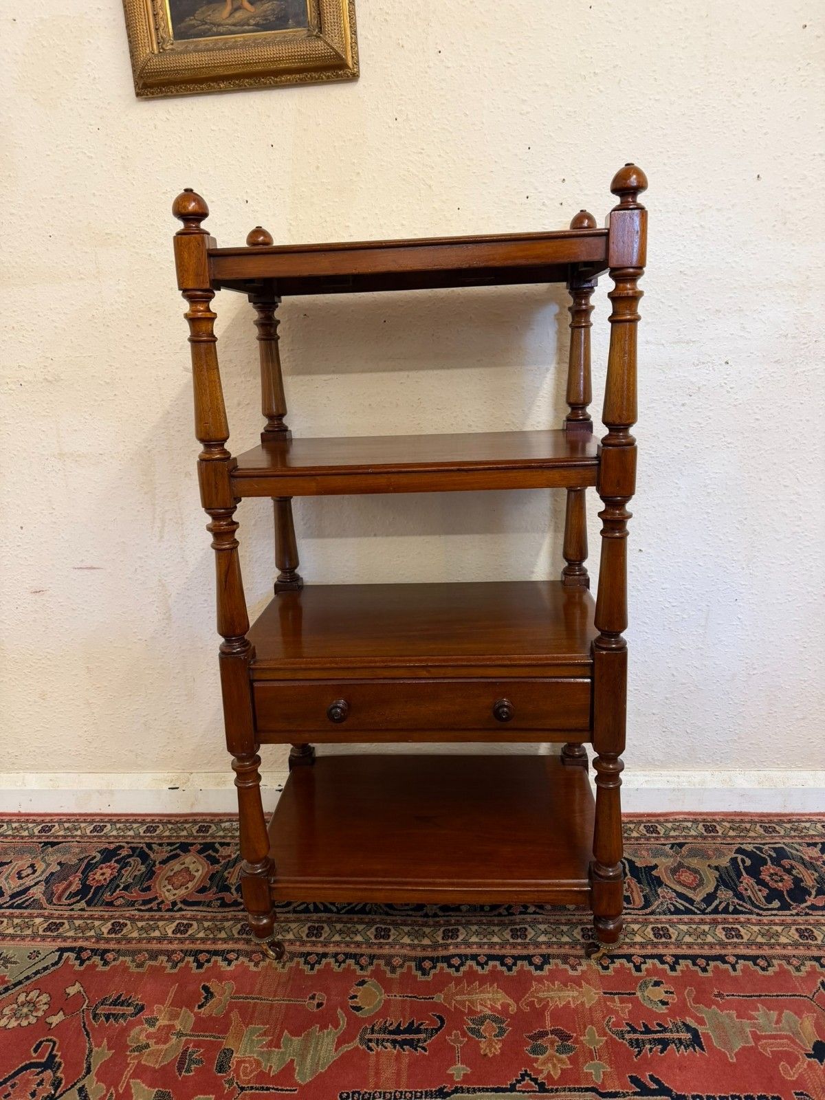 Quality Antique Mahogany Four Tier Whatnot/Etagere Circa 1880 photo furniture