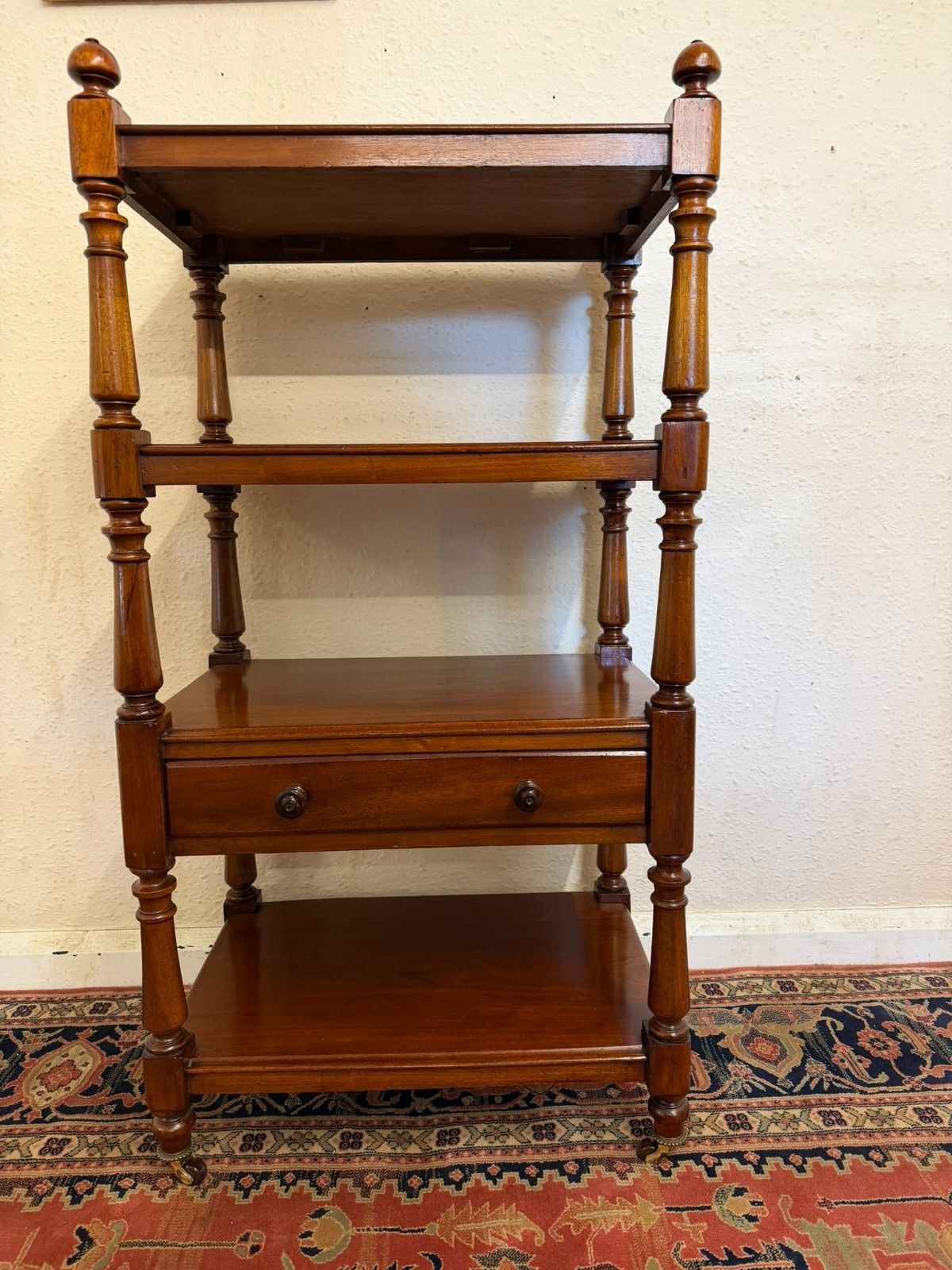 photo furniture Quality Antique Mahogany Four Tier Whatnot/Etagere Circa 1880