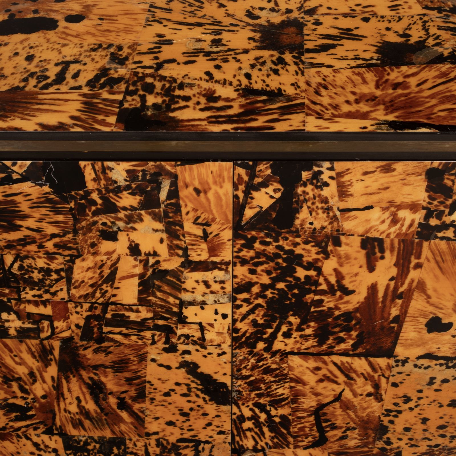 Unique Tortoiseshell Cabinet By Roberto Jodice For Ottini Milano 1974 photo for sale
