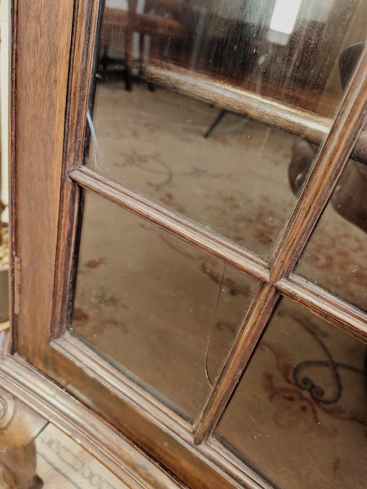 499.0 Victorian Mahogany Wylie & Lockhead Glasgow Display Cabinet On Ball & Claw Foot photo