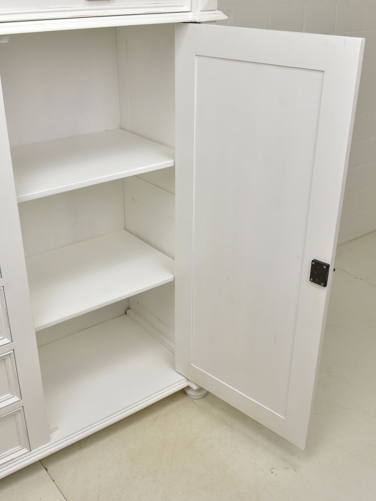 Antique! Restored White Lacquered Vertico, Gründerzeit Tall Chest Of Drawers, Cabinet photo 1336.0