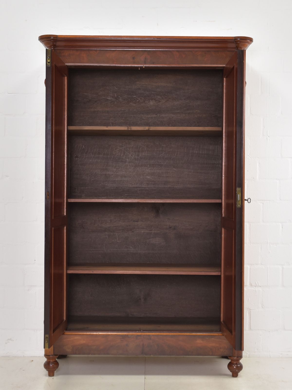 Antique! Restored Mahogany Louis Philippe Shelving Unit. photo for sale