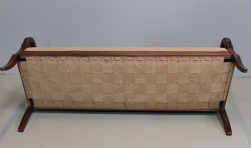 Furniture 19th Century Walnut Restoration Bench photo