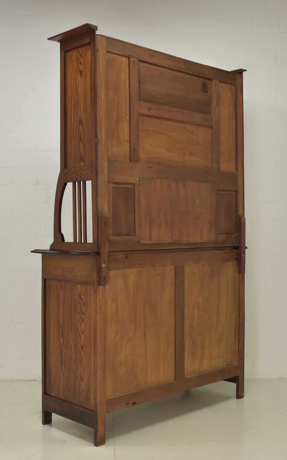 1607.0 Antique! Restored Art Nouveau/Art Deco Buffet Cabinet, Circa 1920, Solid Oak photo