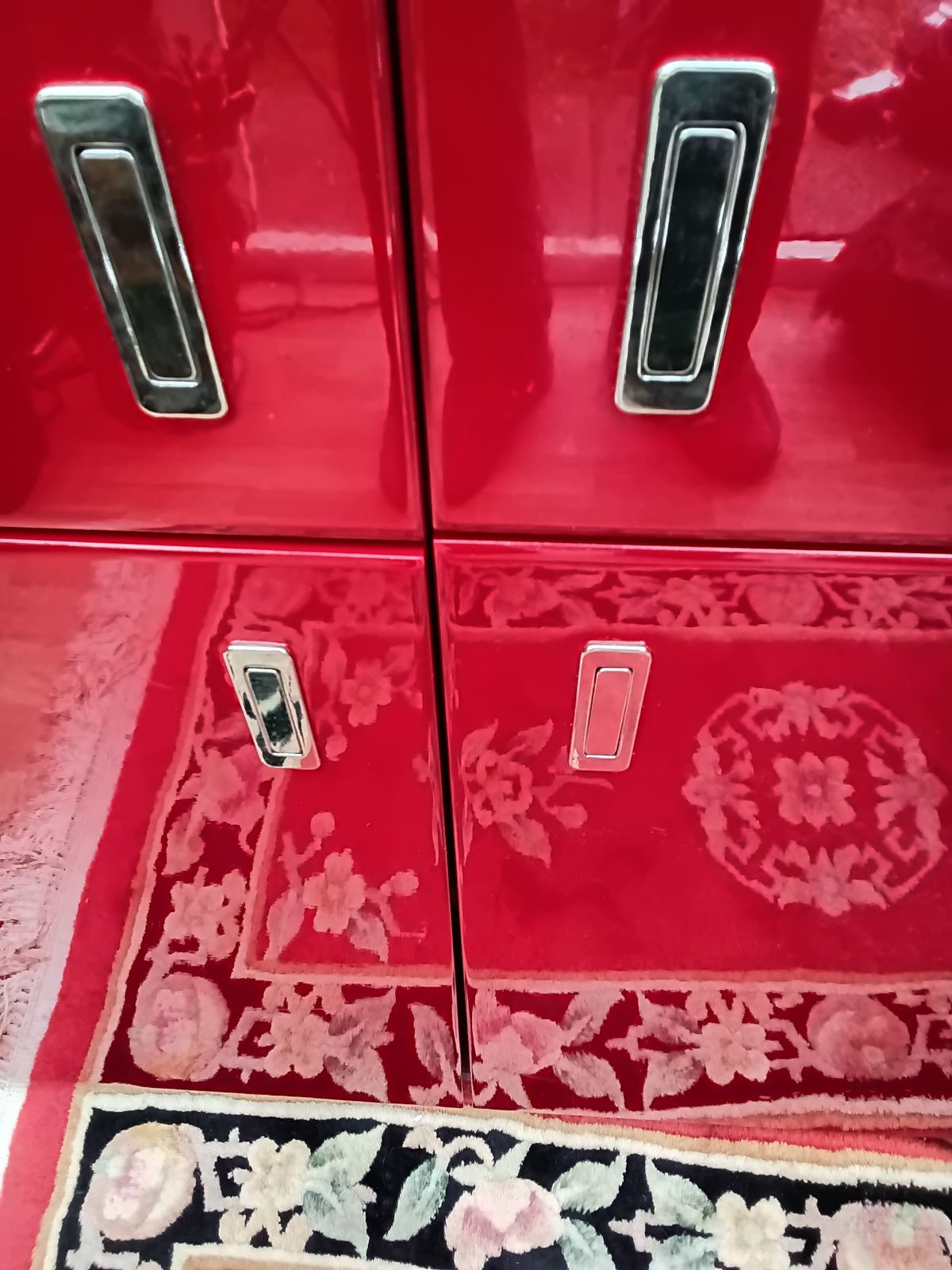 £100 Reduction....Rare Terrance Conran For Habitat Red Lacquered Cabinet. photo furniture