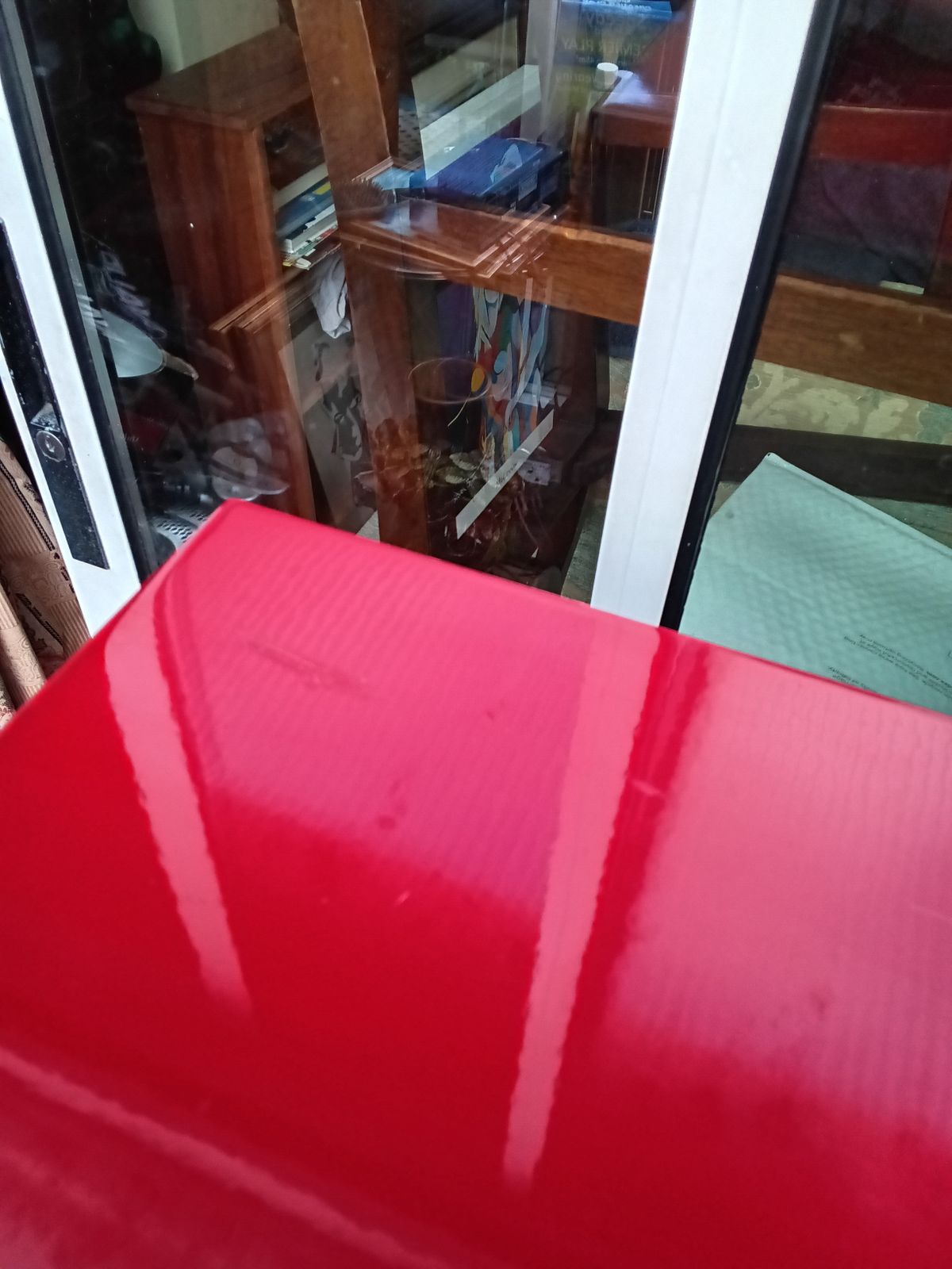 £100 Reduction....Rare Terrance Conran For Habitat Red Lacquered Cabinet. photo vinterior