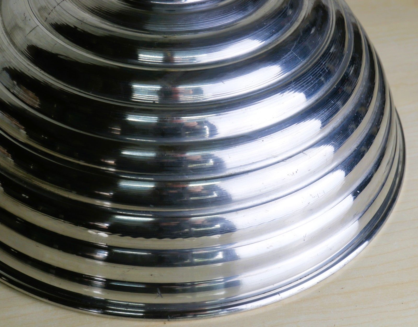Ceiling Light A Vintage Large French Stepped Alloy Beehive Pendant Ready To Hang photo vinterior