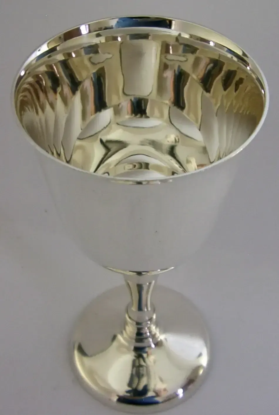 Sterling Silver Wine Goblet Chalice Cup 1971 Barware 128g photo 365.0