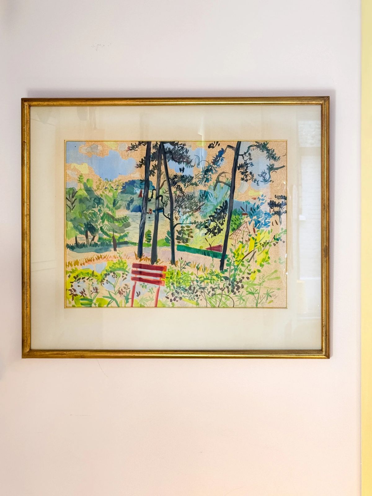 Landscape With Red Chair, By Serge Creuz, 1954