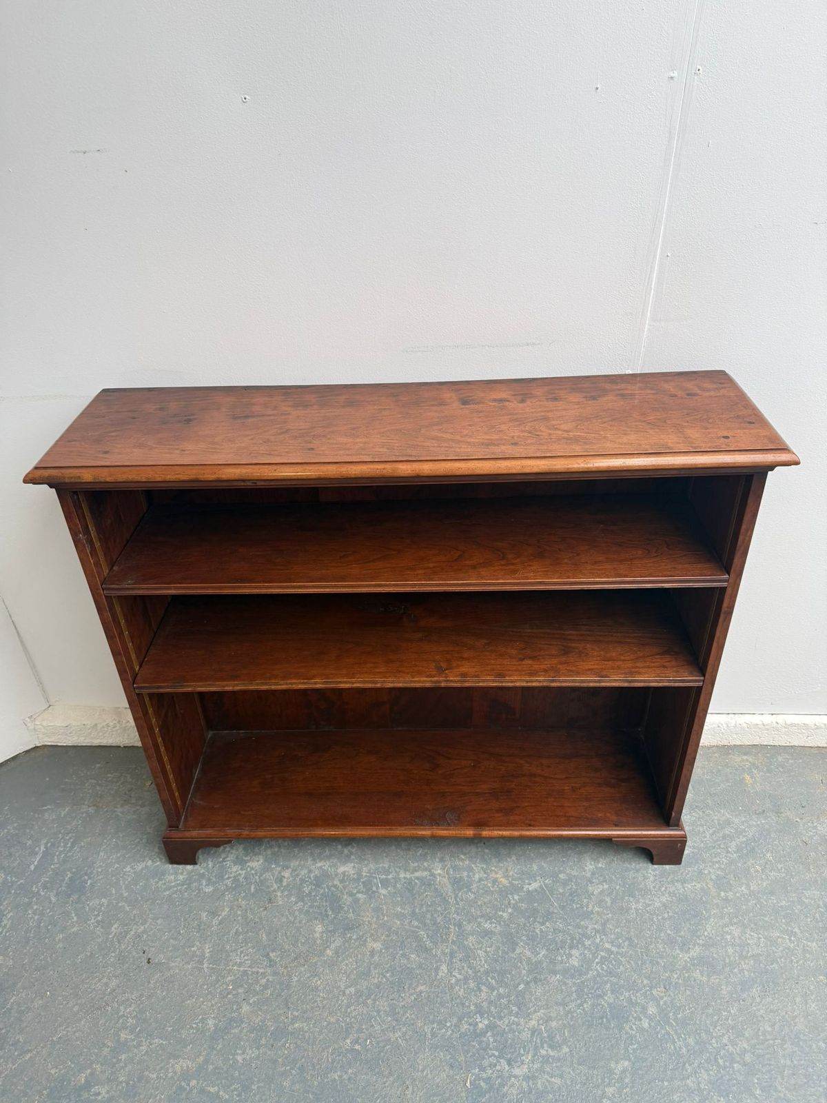 A Top Quality Adjustable Late 20th Century Yew Wood Campagne Style Bookshelf photo for sale