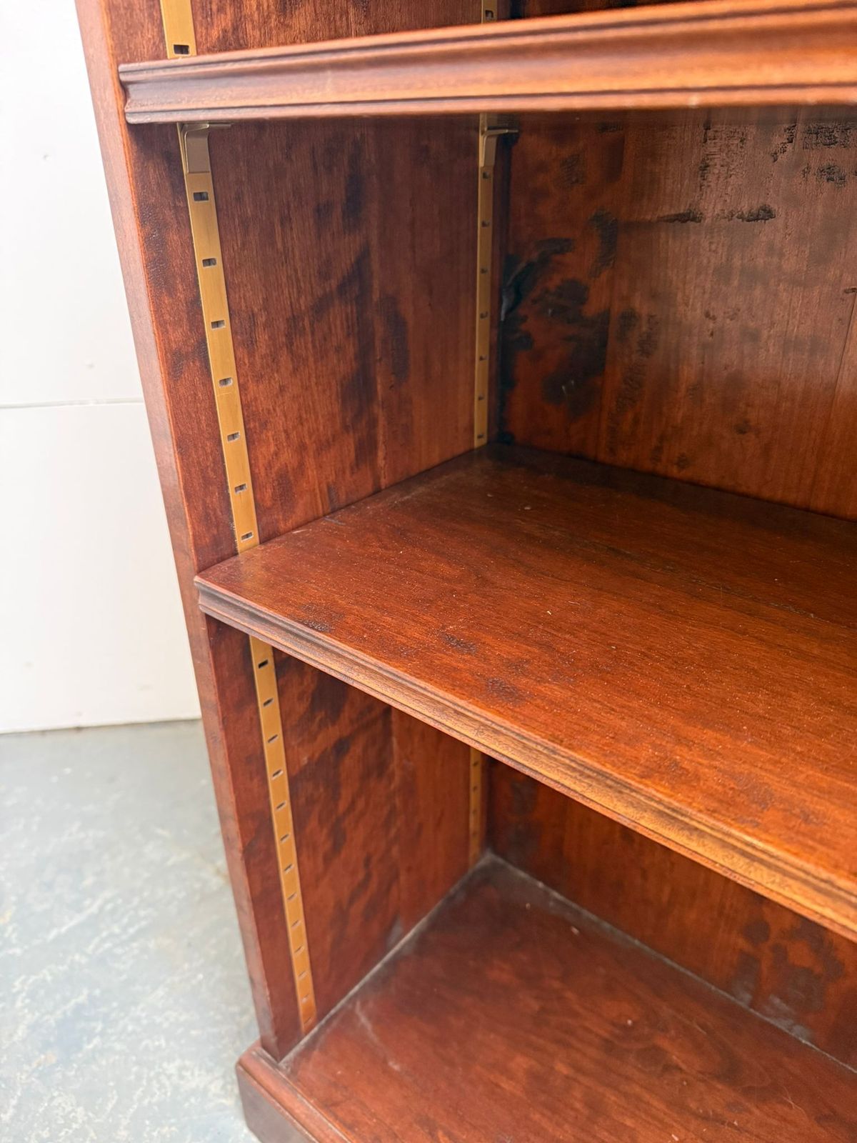 A Top Quality Adjustable Late 20th Century Yew Wood Campagne Style Bookshelf photo buy