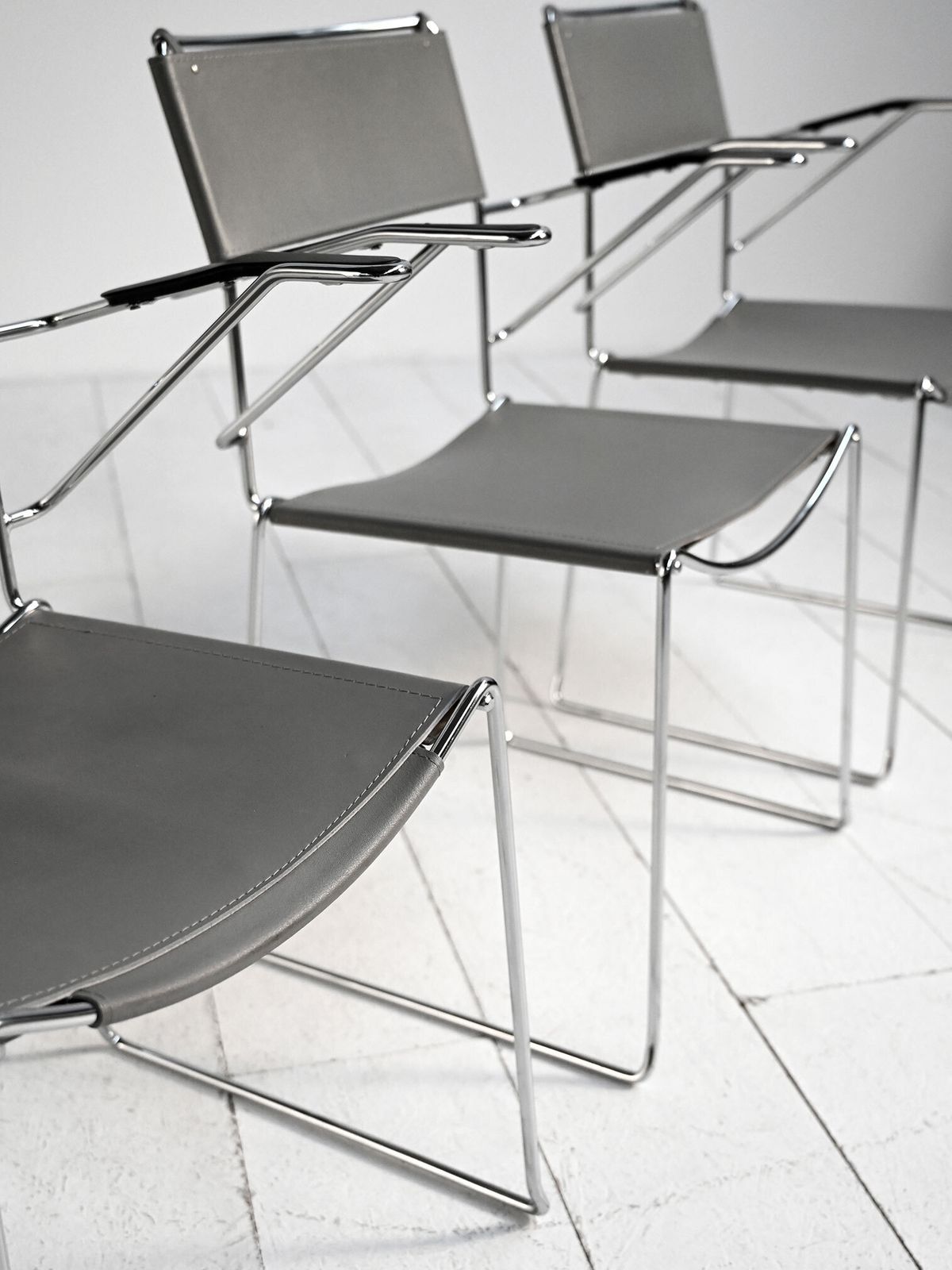 Set Of 4 "Spaghetti" Chairs By Giandomenico Belotti For Alias photo buy