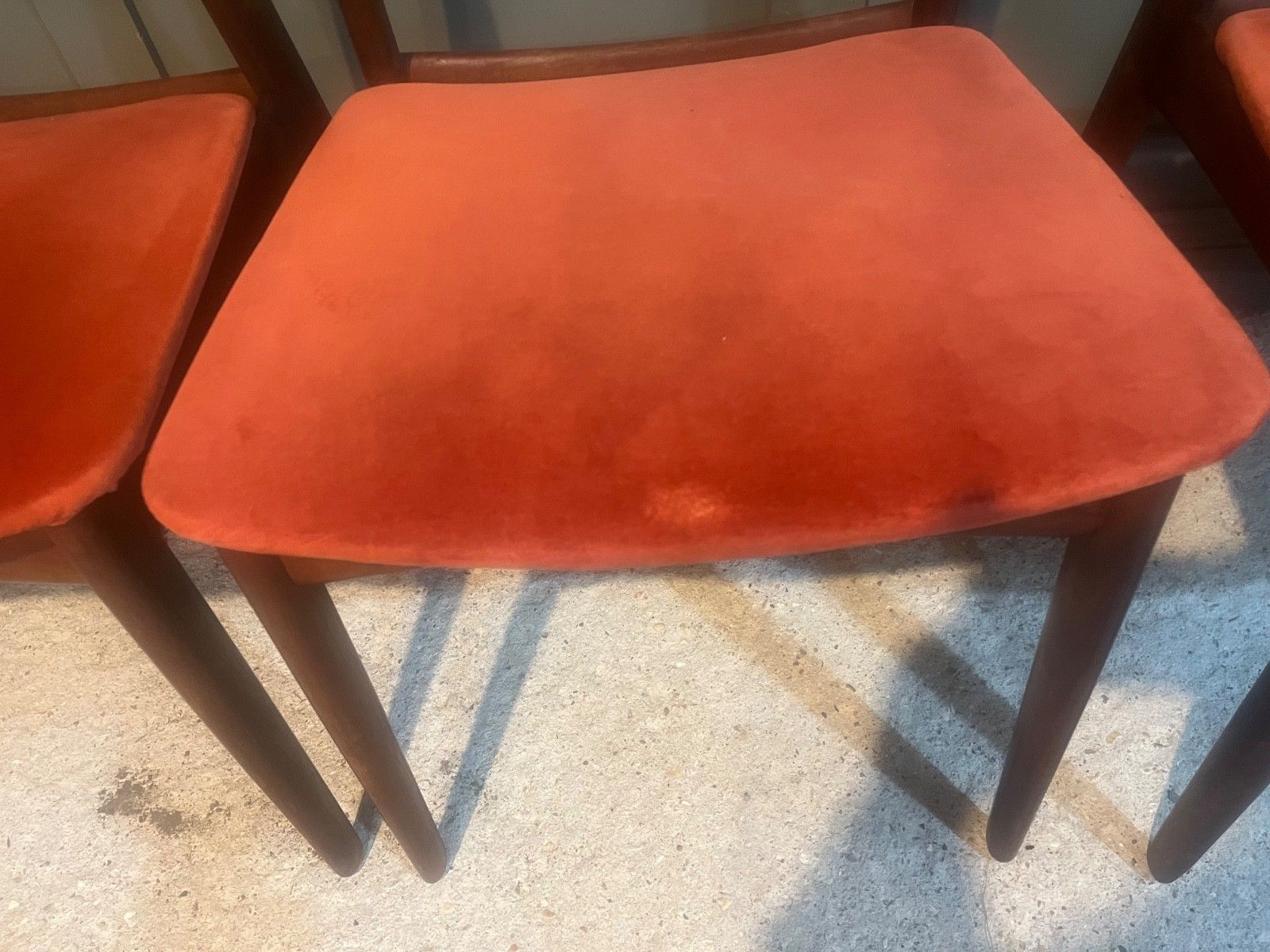 Furniture Teak Danish Dining Chairs By R. Borregaard For Viborg Circa 1960’s X 4 photo
