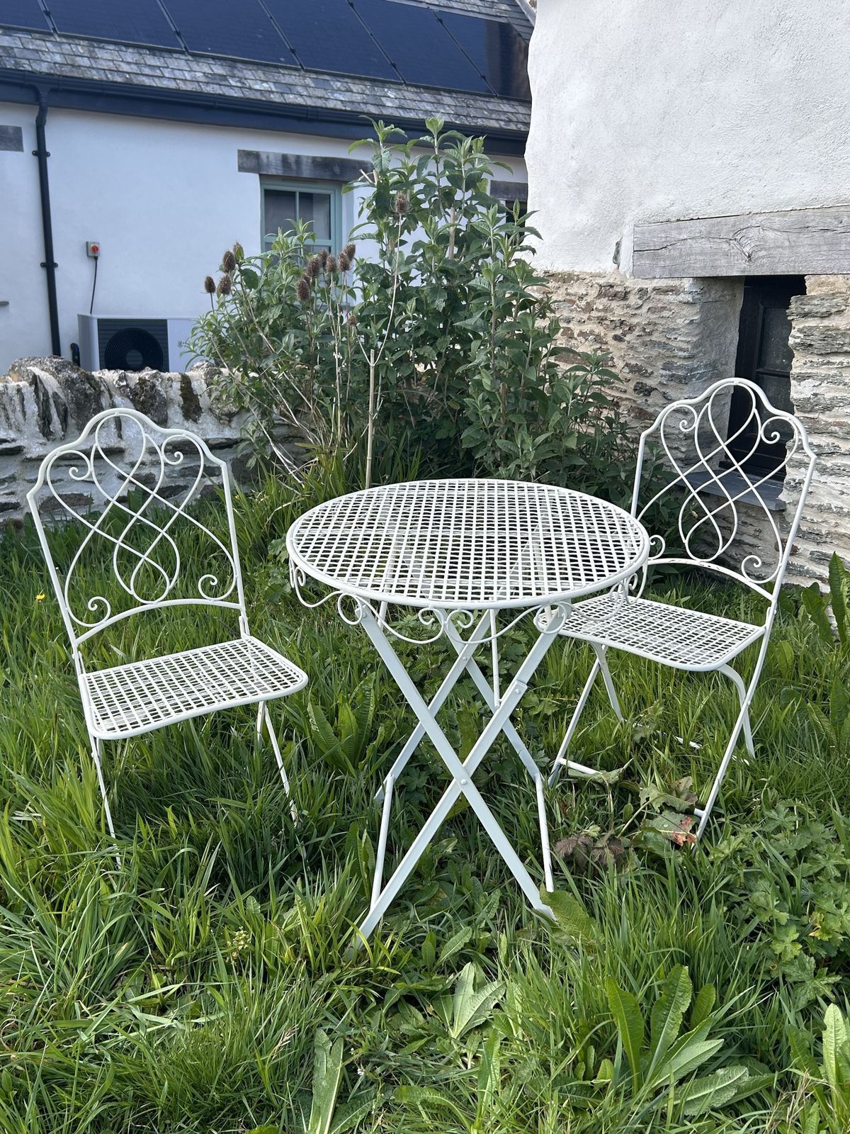 Refurbished Vintage French Bistro Set