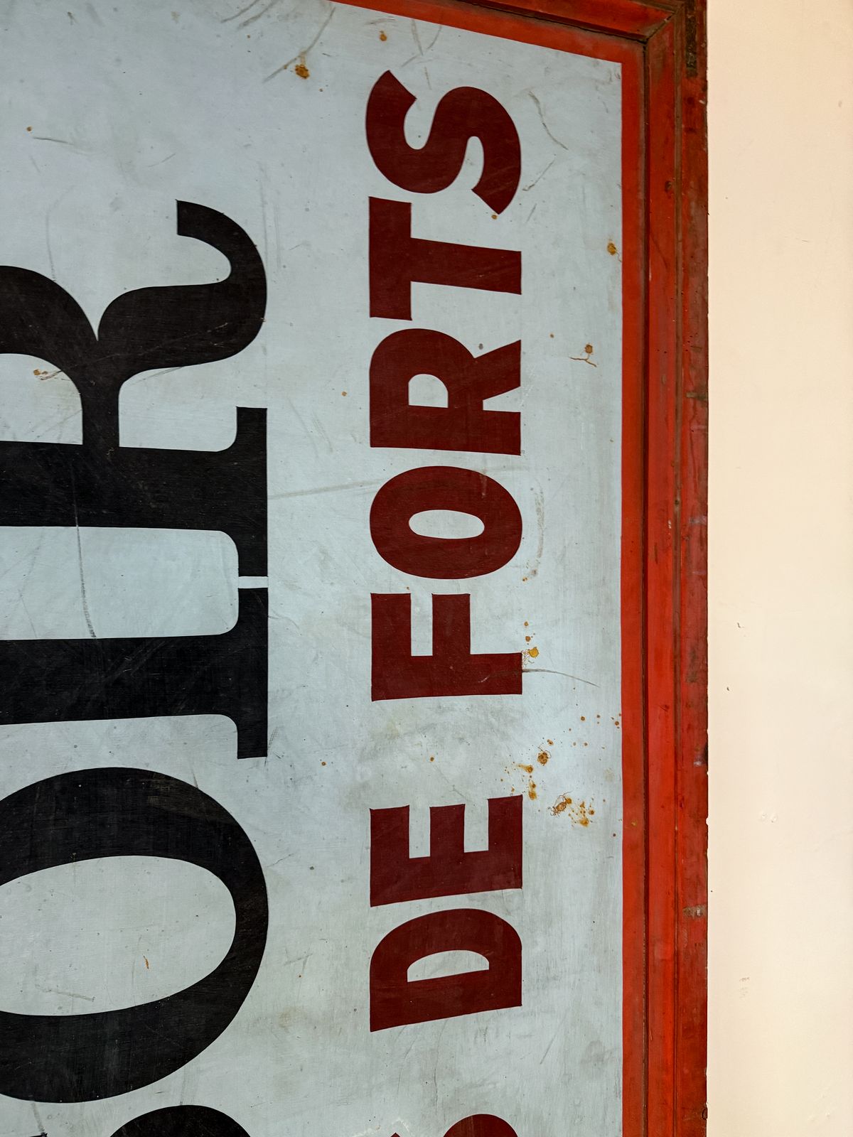 Large Antique French Advertising Sign photo vinterior