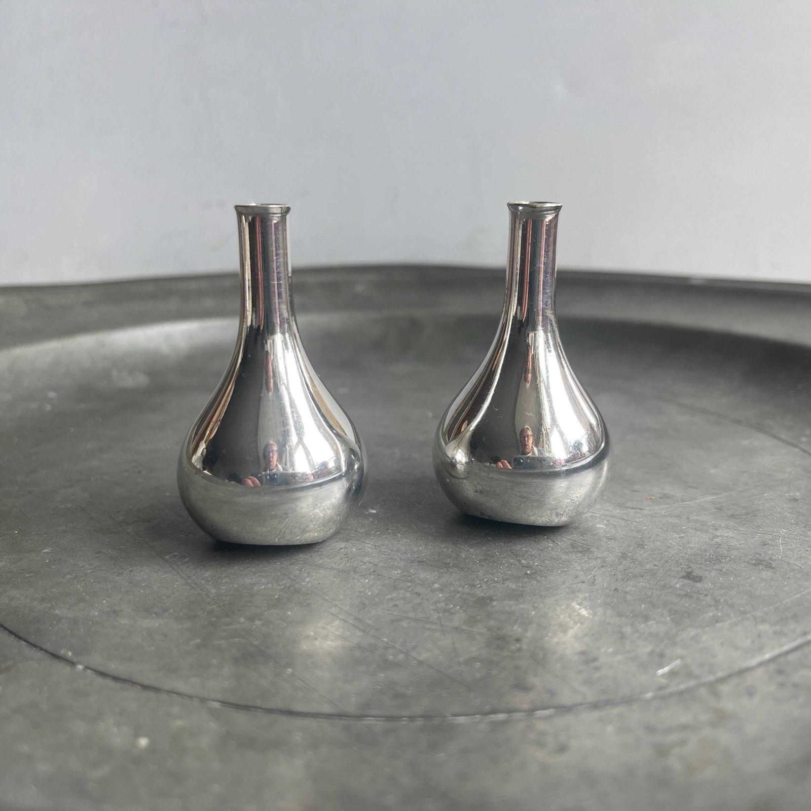 Vintage Dansk Designs Onion Candlesticks. Modernist Candle Holders. Retro. Mid Century. Christmas Gift