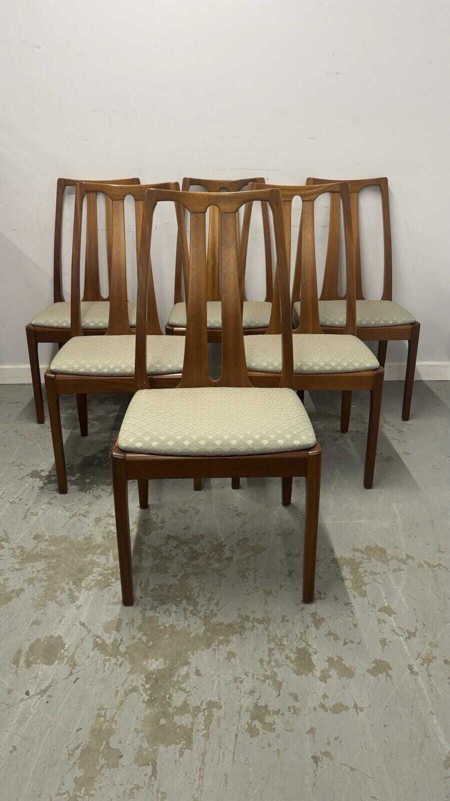 Set Of 6 Parker Knoll Dining Chairs – Mid Century Chairs, Vintage Dining Room Seating