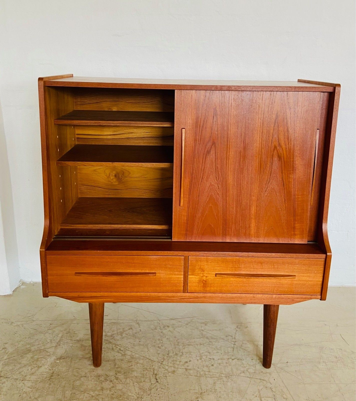 Vintage Danish Mid Century Teak Bar Cabinet By Royal Board 1960,S photo 1495.0