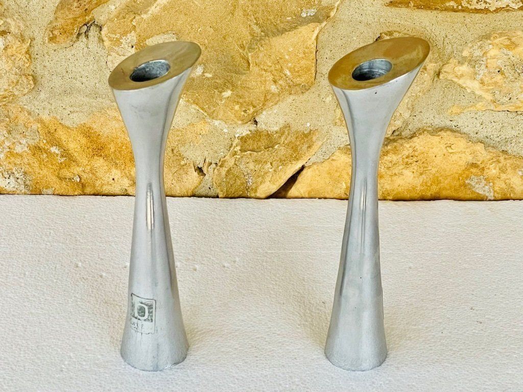 Vintage, Danish Modern Candlesticks By Broste Copenhagen, Set Of 2, Circa 1980's photo Home Decor