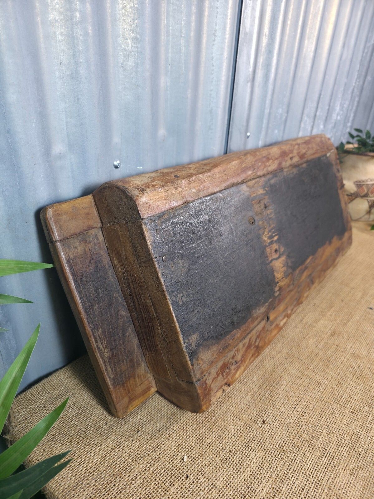photo furniture Vintage Rustic Wabi Sabi Hand Made Hardwood Wooden Trough