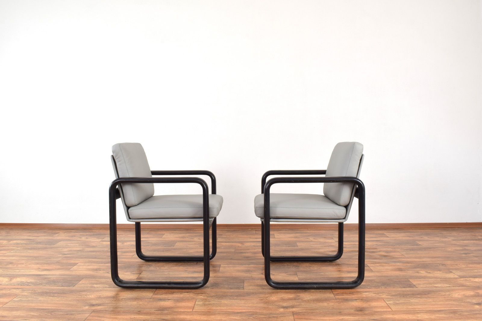 Mid Century Leather Lounge Chairs By Burkhard Vogtherr For Rosenthal, 1970s, Set Of 2 photo furniture