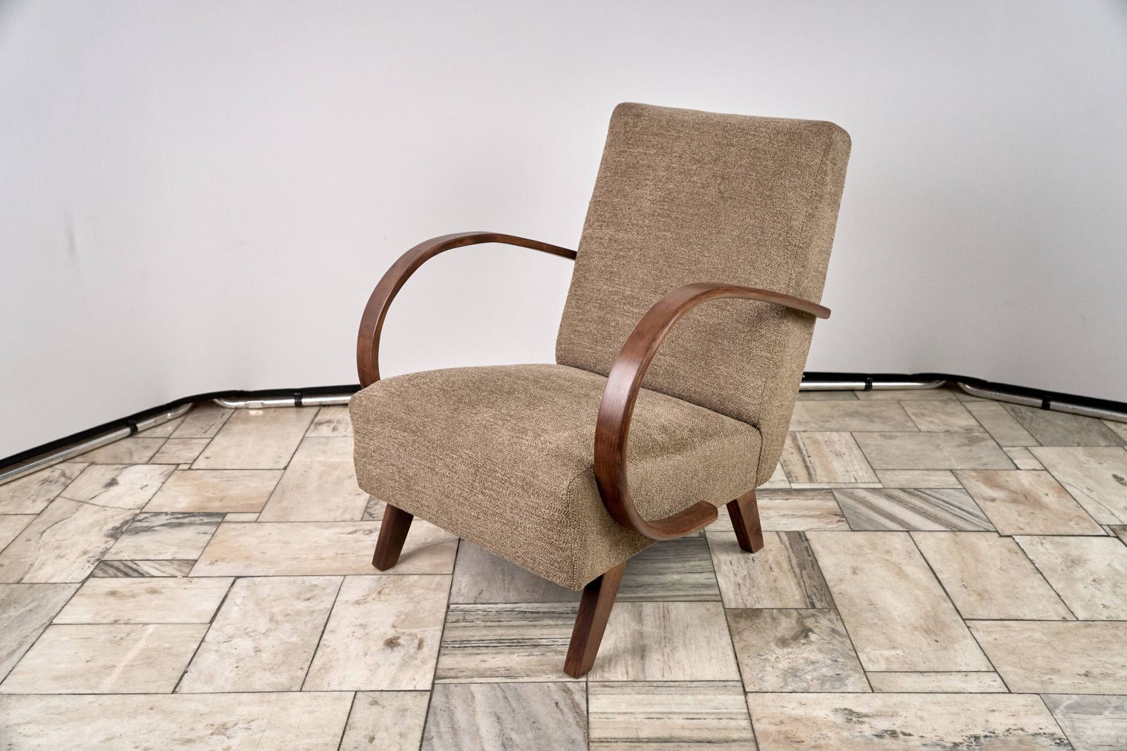 photo for sale H 410 Armchair Designed By Jindrich Halabala, 1940s, Czechoslovakia